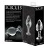 Icicles No. 25 - kegelvormige, glazen anale plug (helder)