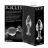 Icicles No. 25 - anale plug - kegelvorm - glas - transparant
