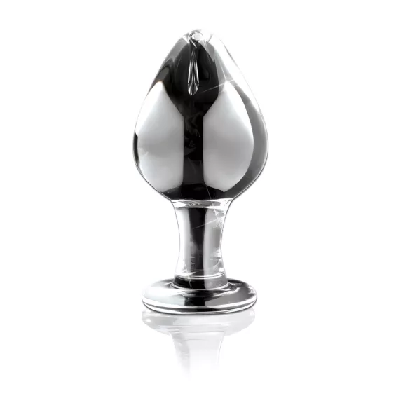Icicles No. 25 - anale plug - kegelvorm - glas - transparant