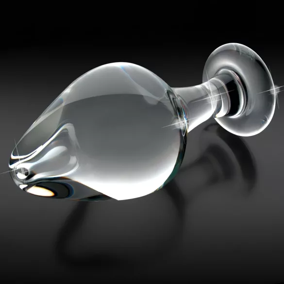 Icicles No. 25 - anale plug - kegelvorm - glas - transparant