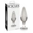 Icicles No. 26 - Conische glazen anaalplug (transparant)
