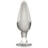 Icicles No. 26 - Conische glazen anaalplug (transparant)