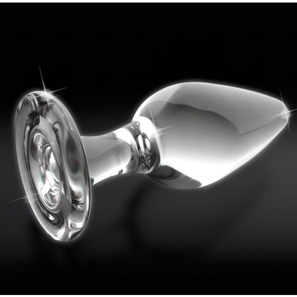 Icicles No. 26 - Conische glazen anaalplug (transparant)