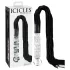 Icicles No. 38 - zweep van leer en glazen dildo - transparant zwart