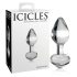 Icicles No. 44 - kegelvormige, glazen anaalplug (transparant)