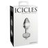 Icicles No. 44 - kegelvormige, glazen anaalplug (transparant)