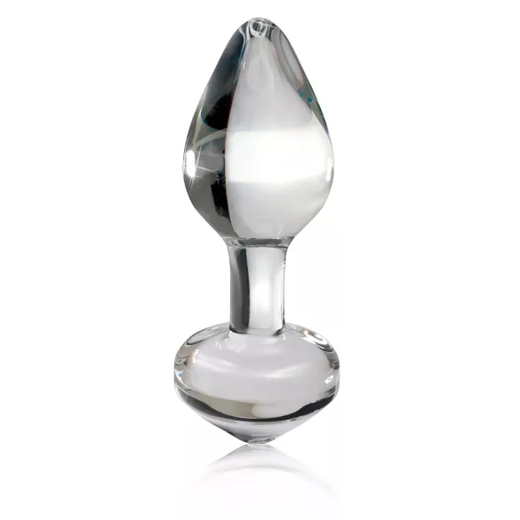 Icicles No. 44 - glazen anaalplug - conisch - transparant