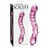 Icicles No. 55 - dubbelzijdige G-spot glazen dildo - roze
