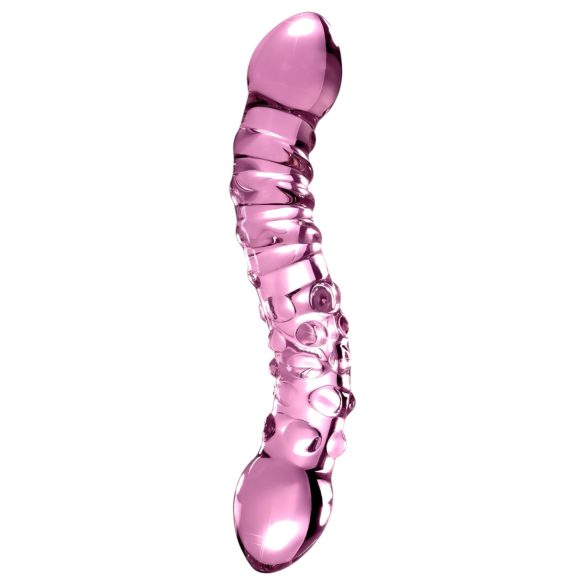 Icicles No. 55 - dubbelzijdige G-spot glazen dildo - roze