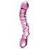 Icicles No. 55 - dubbelzijdige G-spot glazen dildo - roze