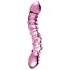 Icicles No. 55 - dubbelzijdige G-spot glazen dildo - roze