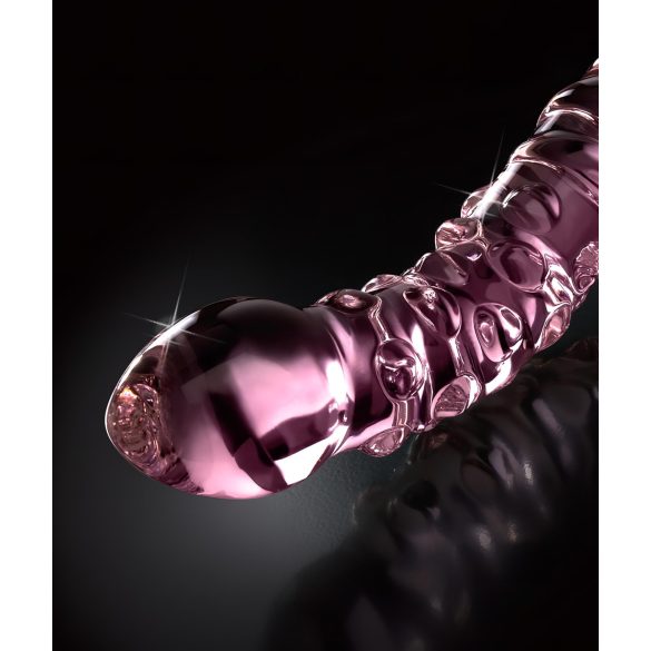 Icicles No. 55 - dubbelzijdige G-spot glazen dildo - roze