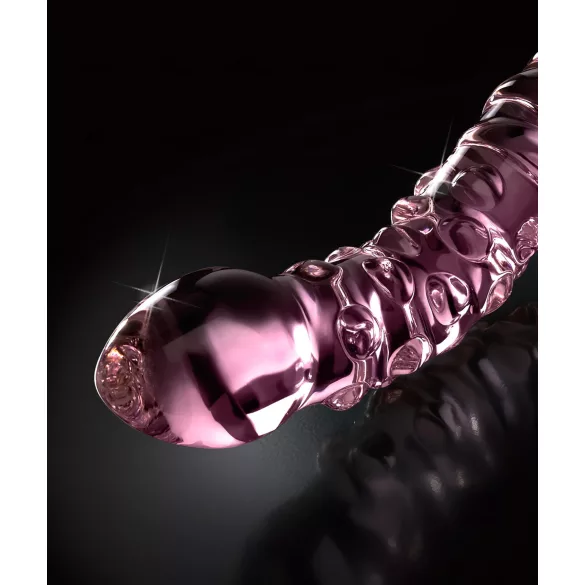 Icicles No. 55 - dubbelzijdige G-spot glazen dildo - roze