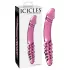 Icicles No. 57 - dubbelzijdige glazen dildo met penisvorm - roze