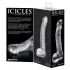 Icicles No. 61 - dildo met ballen en penisvorm - glas - transparant