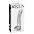 Icicles No. 61 - dildo met ballen en penisvorm - glas - transparant