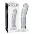 Icicles No. 62 - glazen dildo met penisvorm - transparant