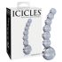 Icicles No. 66 - gebogen, bolvormige glazen dildo (transparant)
