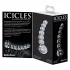 Icicles No. 66 - glazen dildo - gebogen met bolletjes - transparant