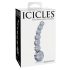 Icicles No. 66 - gebogen, bolvormige glazen dildo (transparant)