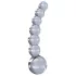 Icicles No. 66 - glazen dildo - gebogen met bolletjes - transparant