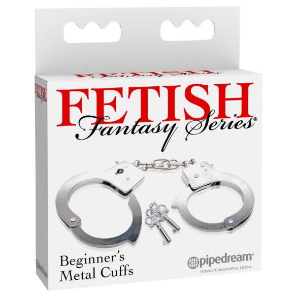 Fetish Fantasy - metalen handboeien - zilver