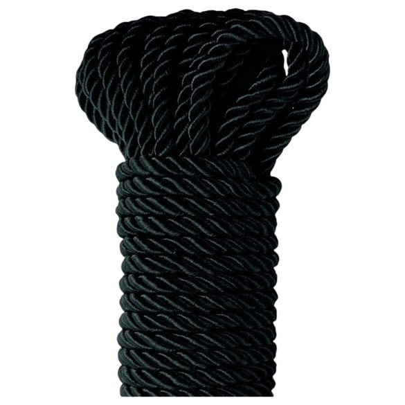 Fetish Zijdezacht Touw - Shibari Bondagetouw - 10m (zwart)