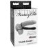 Fetish Double Fun - dildo met heren- en penisring (zwart)