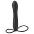 Fetish Double Fun - dildo met heren- en penisring (zwart)