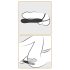 Fetish Double Fun - dildo met heren- en penisring (zwart)