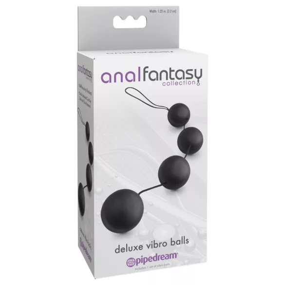 Pipedream - Anal Fantasy - anale kralen met interne balletjes (zwart)