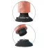 King Cock 9 - buigzame vibrator met zuignap - 26cm - naturel