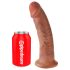 King Cock 9 - levensechte dildo met zuignap (23 cm) - donkere huidskleur