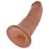 King Cock 9 - levensechte dildo met zuignap (23 cm) - donkere huidskleur