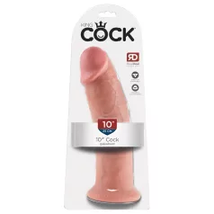 King Cock - dildo met zuignap 25cm - huidkleur
