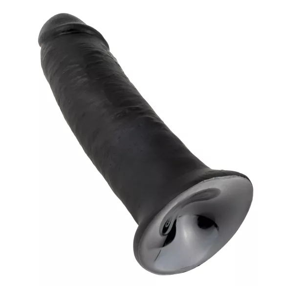 King Cock 10 - dildo met zuignap - zwart - 25cm