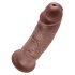 King Cock 10 - grote dildo met zuignap (25 cm) - bruin