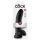 King Cock 9 - Realistische zuignap dildo met ballen (23cm) - zwart
