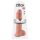 King Cock 11 - Dildo met zuignap en ballen (28cm) - huidkleurig