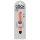 King Cock 7 Stiffy - waterdichte, realistische vibrator (18cm) - huidkleurig