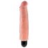King Cock 7 Stiffy - waterdichte, realistische vibrator (18cm) - huidkleurig