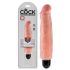 King Cock 7 Stiffy - waterdichte, realistische vibrator (18cm) - huidkleurig