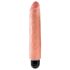 King Cock 10 Stiffy - waterdichte, levensechte vibrator (25cm) - huidkleurig