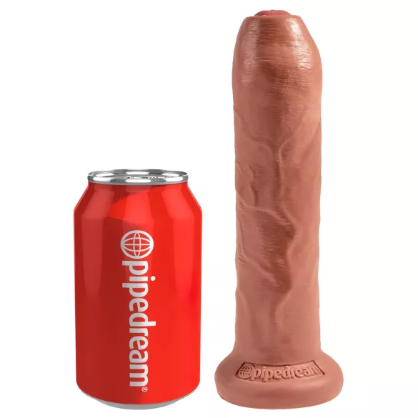 King Cock - realistische dildo - 18 cm - donker natuur