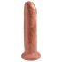 King Cock 7 - levensechte dildo (18 cm) - donker natuur