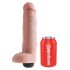 King Cock 10 - levensechte spuitende dildo (25cm) - naturel