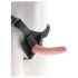 King Cock 7 - Strap-on dildo met harnas (zwart)