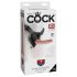 King Cock 7 - Strap-on dildo met harnas (zwart)