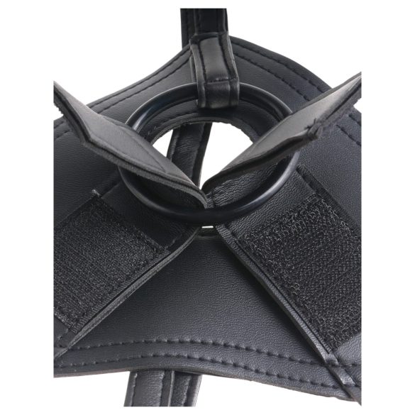 King Cock 7 - strap-on dildo met harnas - zwart