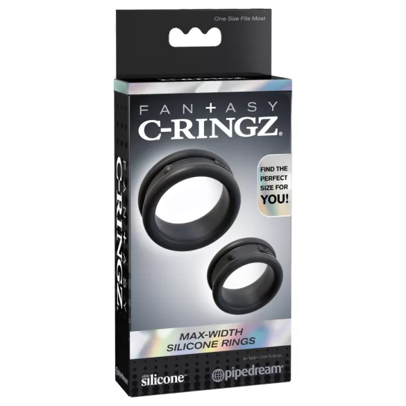 Pipedream - Fantasy C-Ringz - penis- en teelbalring (zwart)